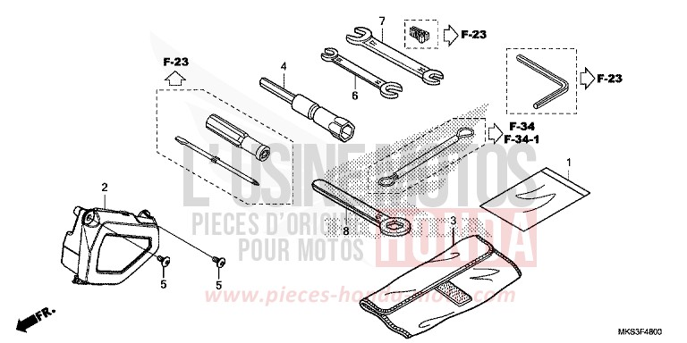 OUTIL de Africa Twin DCT GRAND PRIX RED (R380B) 2020